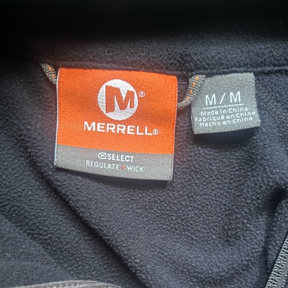 Merrell Men’s Navy 100% Polyester Jacket Size M Outdoor Hiking Fall Fishing - Picture 6 of 10